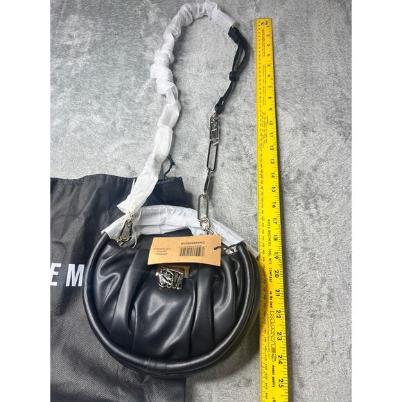 New Steve Madden Bspiral Crossbody Bag Black Measurements in Photos - Picture 3 of 10